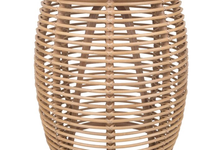 Iris Round Rattan End Table