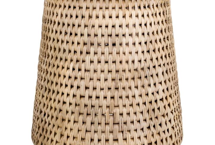 Kamari Rattan Side/End Table w/ Wood Top