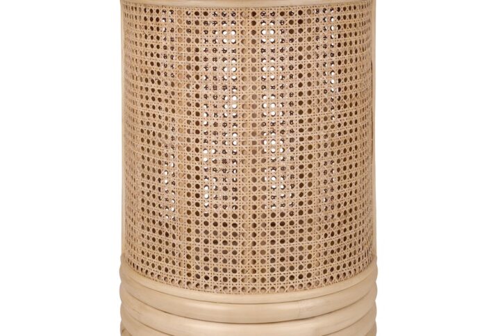 Brisa Rattan Side/End Table w/ Wood Top