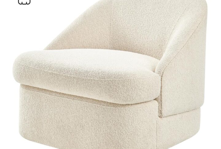 Hurley Fabric Swivel Accent Chair