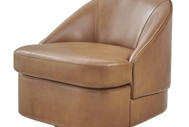 Hurley PU Swivel Accent Chair