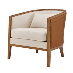 Tillman PU/Fabric Accent Arm Chair