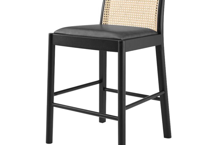 Donna PU Rattan Counter Stool