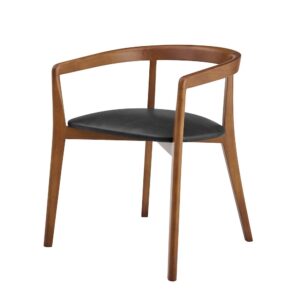 Amy PU Dining Side Arm Chair