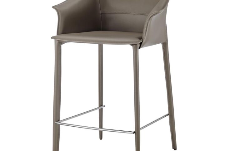 Callie Recycled Leather Counter Stool