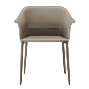 Callie Recycled Leather Dining Arm Chair