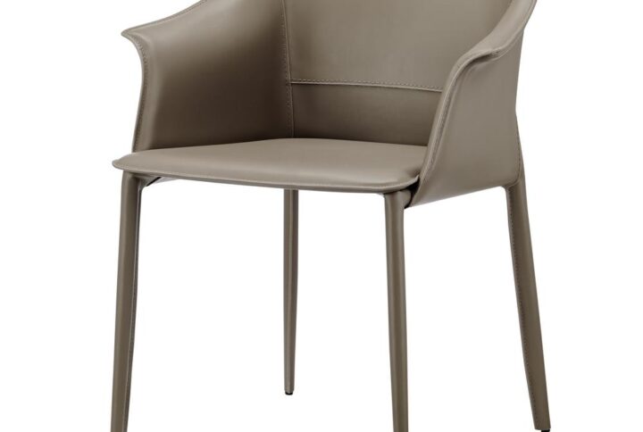 Callie Recycled Leather Dining Arm Chair