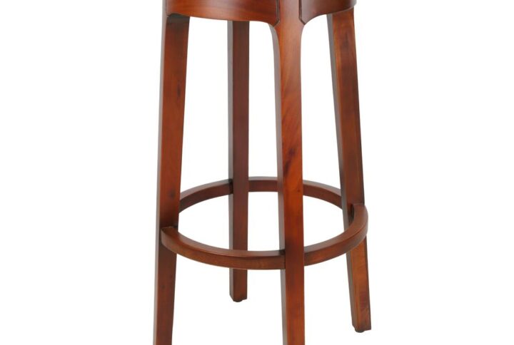 Foxy Mahogany Swivel Bar Stool