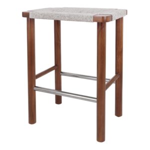 Elio Wood Counter Stool w/ Rope