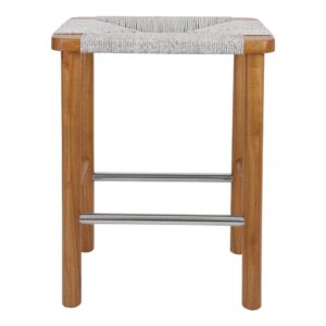 Elio Wood Counter Stool w/ Rope