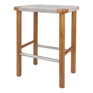 Elio Wood Counter Stool w/ Rope