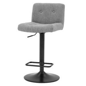 Jude KD Fabric Gaslift Swivel Bar Stool