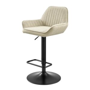 Luther Fabric Gaslift Swivel Bar Stool