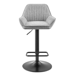 Luther Fabric Gaslift Swivel Bar Stool