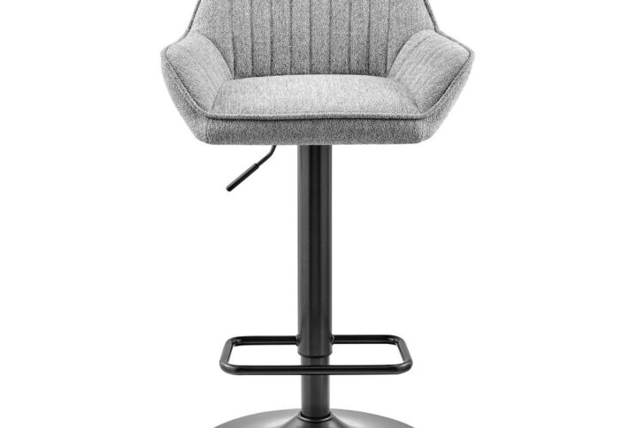 Luther Fabric Gaslift Swivel Bar Stool