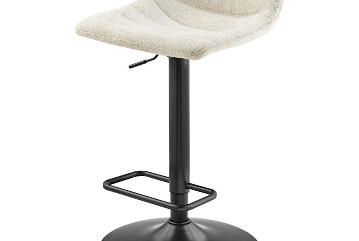 Koa Fabric Gaslift Swivel Bar Stool