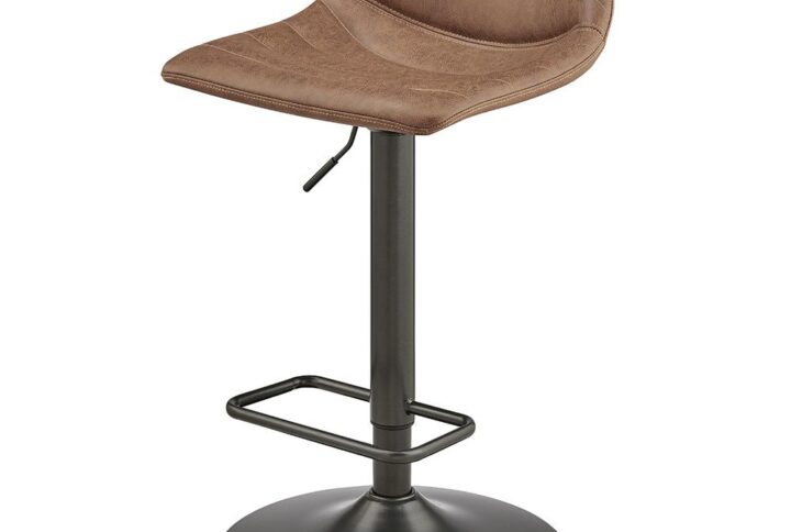 Koa PU Gaslift Swivel Bar Stool