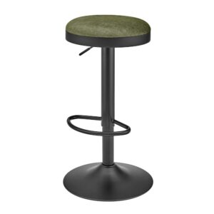 Juno Velvet Gaslift Swivel Bar Stool