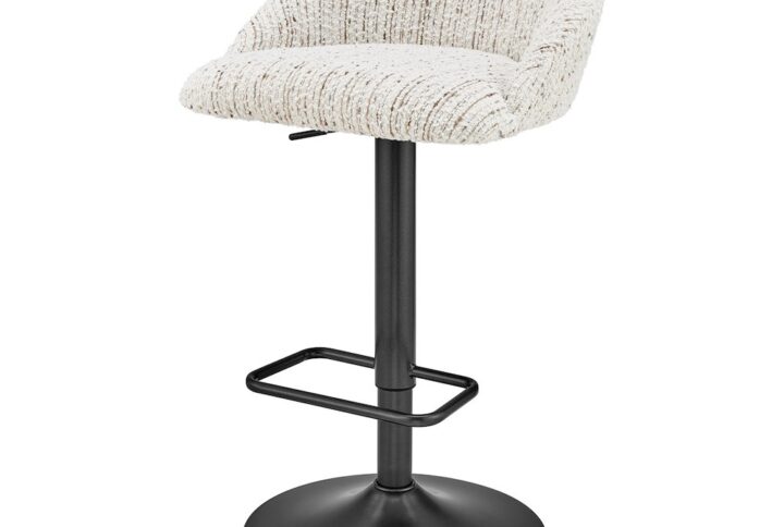 Jorrell Fabric Gaslift Swivel Bar Stool