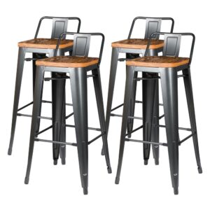 Metropolis Low Back Bar Stool