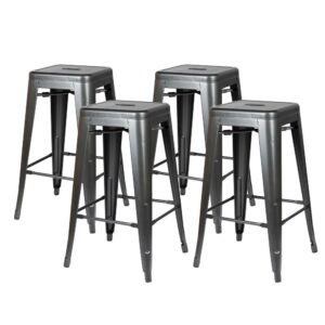 Metropolis Metal Backless Counter Stool