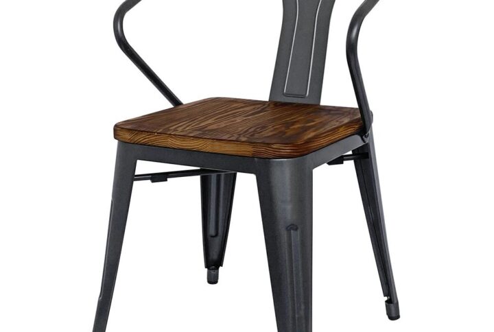 Metropolis Metal Arm Chair