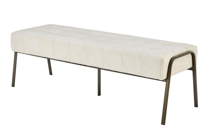 Venturi Fabric Tufted Bench