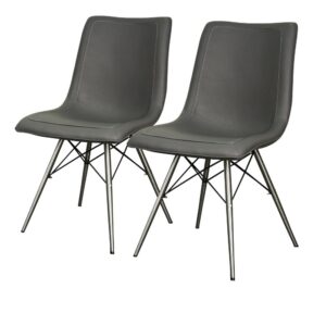 Blaine PU Chair Stainless Steel Legs