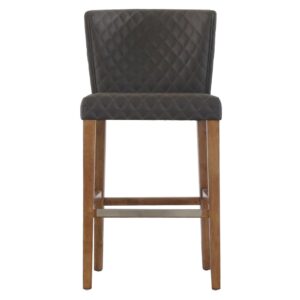 Albie Diamond Stitching PU Leather Counter Stool