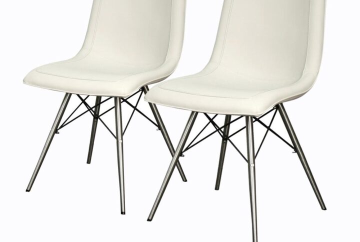 Blaine PU Chair Stainless Steel Legs