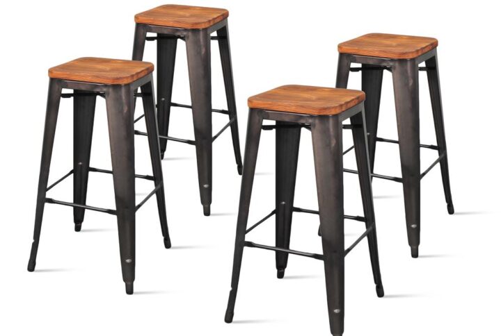 Metropolis Backless Bar Stool