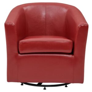 Hayden Swivel Bonded Leather Char