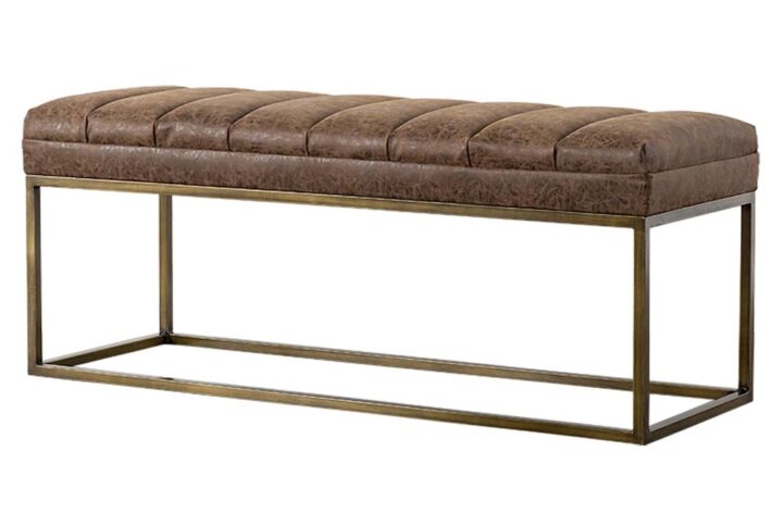 Darius PU Leather Bench