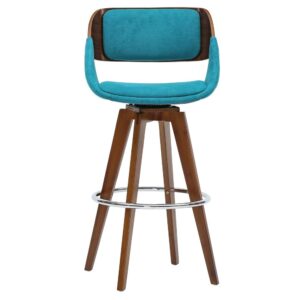 Cyprus Swivel Fabric Bar Stool