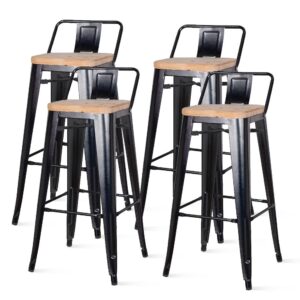 Metropolis Low Back Bar Stool