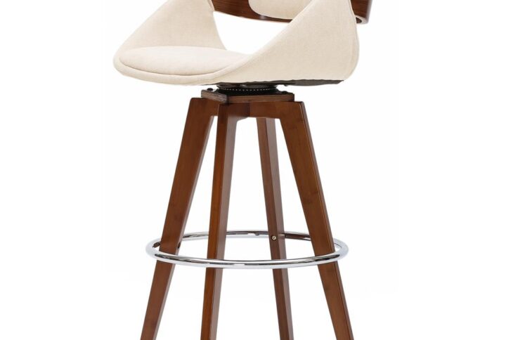 Cyprus Swivel Fabric Bar Stool