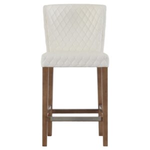 Albie Diamond Stitching PU Leather Counter Stool