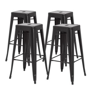 Metropolis Metal Backless Counter Stool