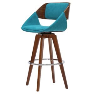 Cyprus Swivel Fabric Bar Stool