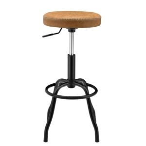 Eaton PU Leatgher Gaslift Backless Swivel Bar Stool