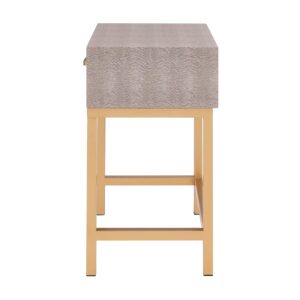 Durham Faux Shagreen 1-Drawer End Table