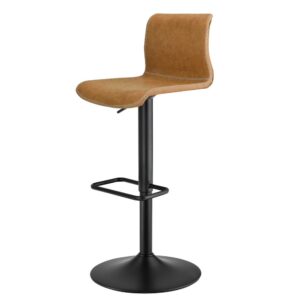 Jayden PU Leather Low back Gaslift Bar Stool