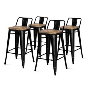 Metropolis Low Back Counter Stool