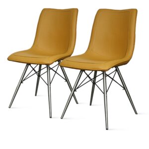 Blaine PU Chair Stainless Steel Legs