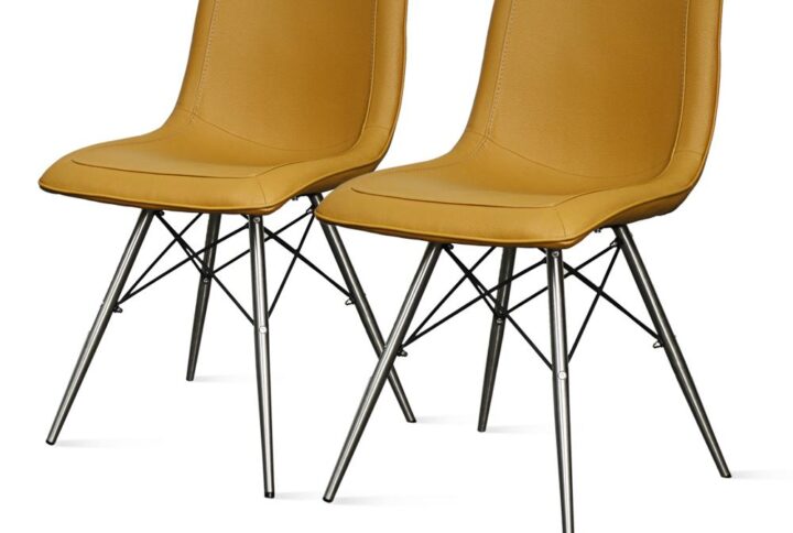 Blaine PU Chair Stainless Steel Legs