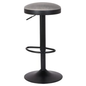 Juno PU Leather Gaslift Backless Swivel Bar Stool