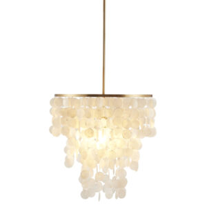 Layered Capiz Chandelier