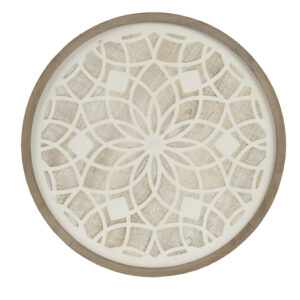 Round Two-tone Medallion Wall Decor