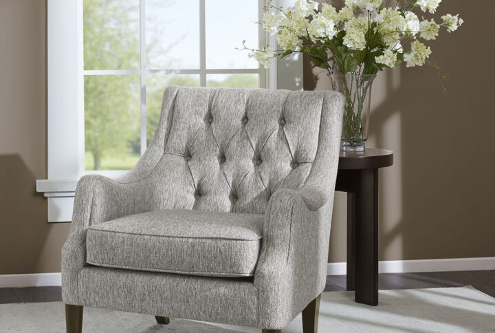 Button Tufted Accent Chair