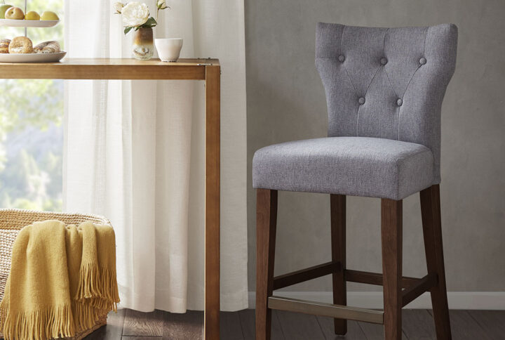 Tufted Back Counter Stool